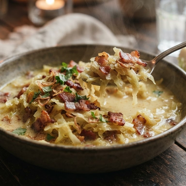 Sajoer kool met spekjes recept