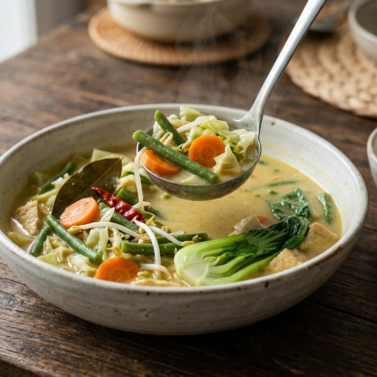 Sajoer Lodeh (groenten in bouillon) recept