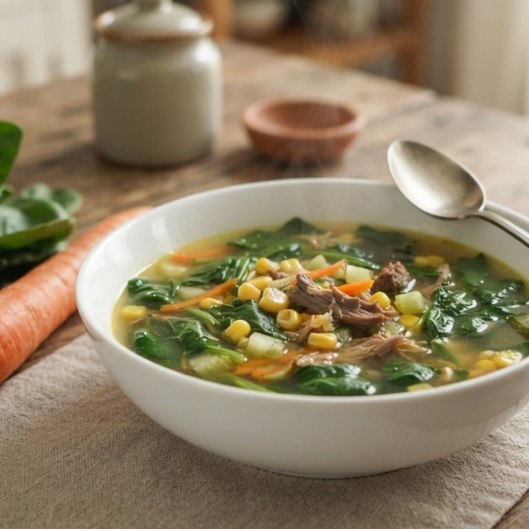 Sajoer menir (spinaziesoep) recept