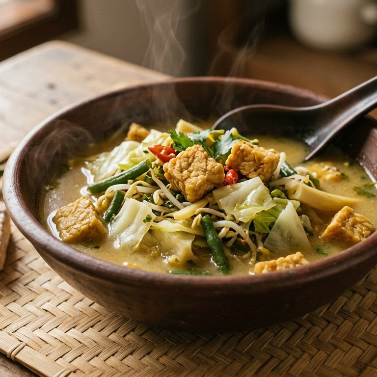 Sajoer  Tjethen (licht gekruide groenteschotel) recept