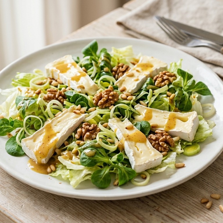 Salade met brie en walnoten recept