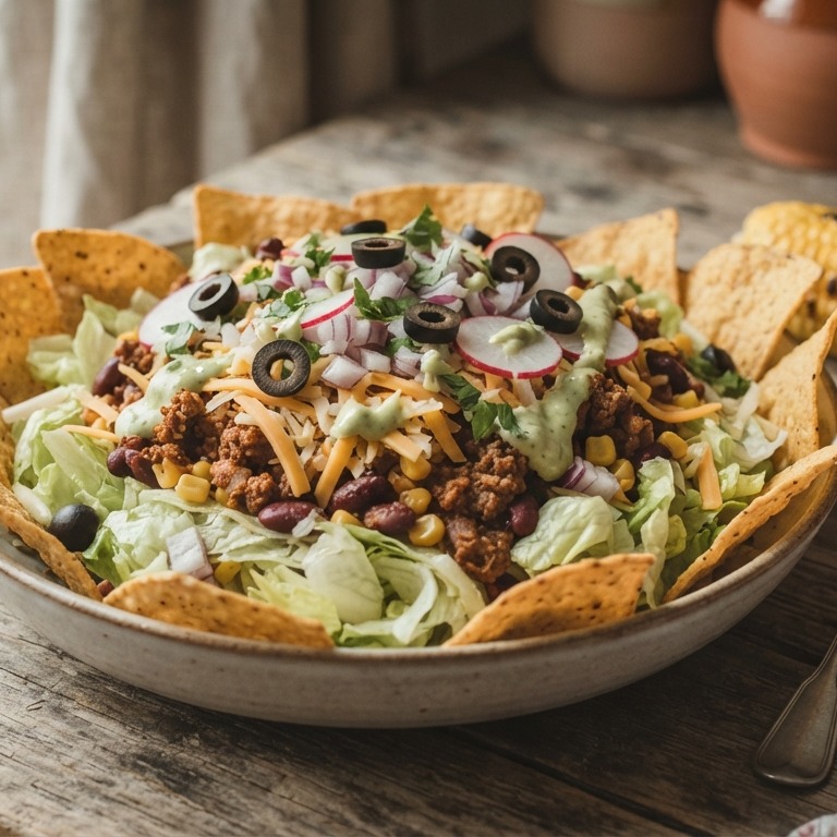 Salade met een tik van de taco recept