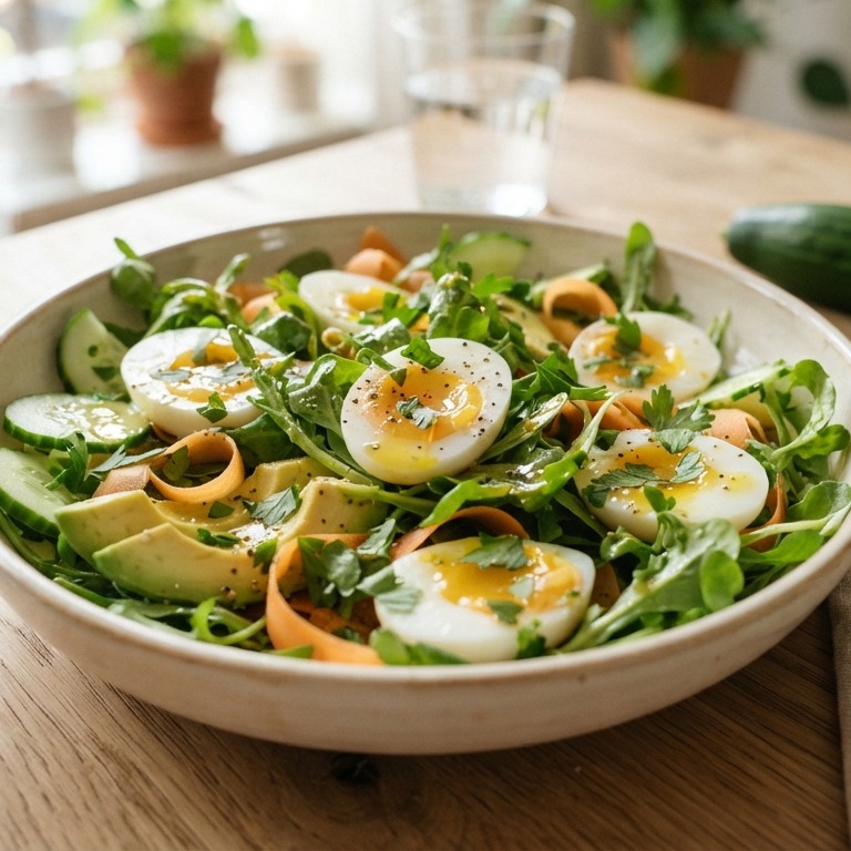 Salade met ei en lamsoor recept