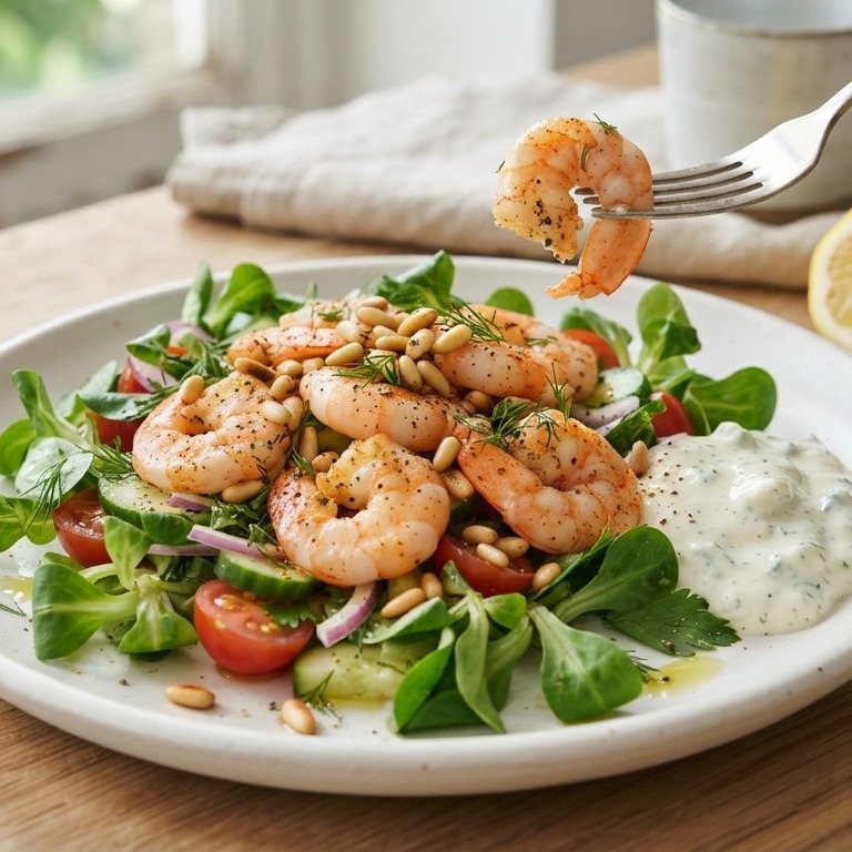 Salade met gamba's recept