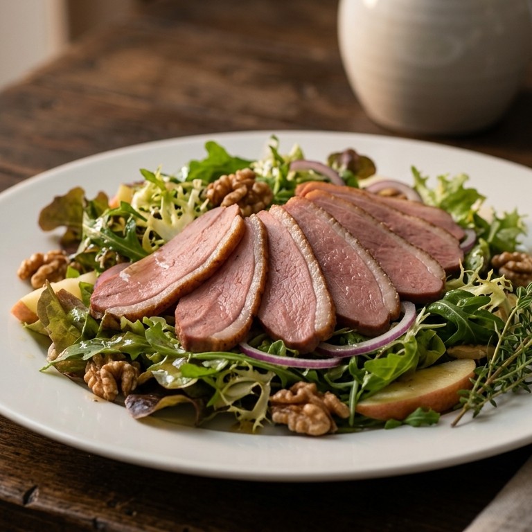 Salade met ganzeborst recept