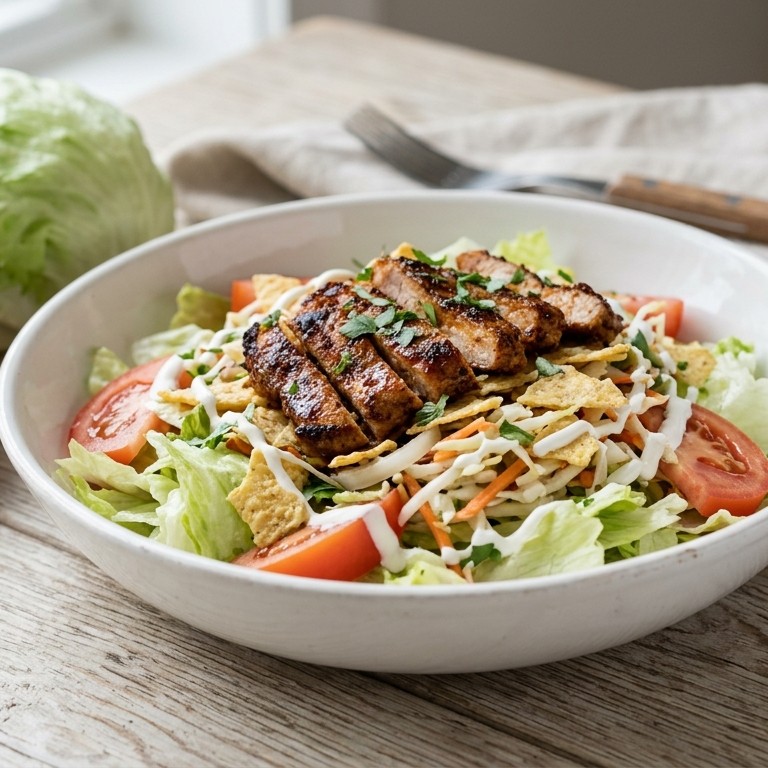Salade met kanjunreepjes recept