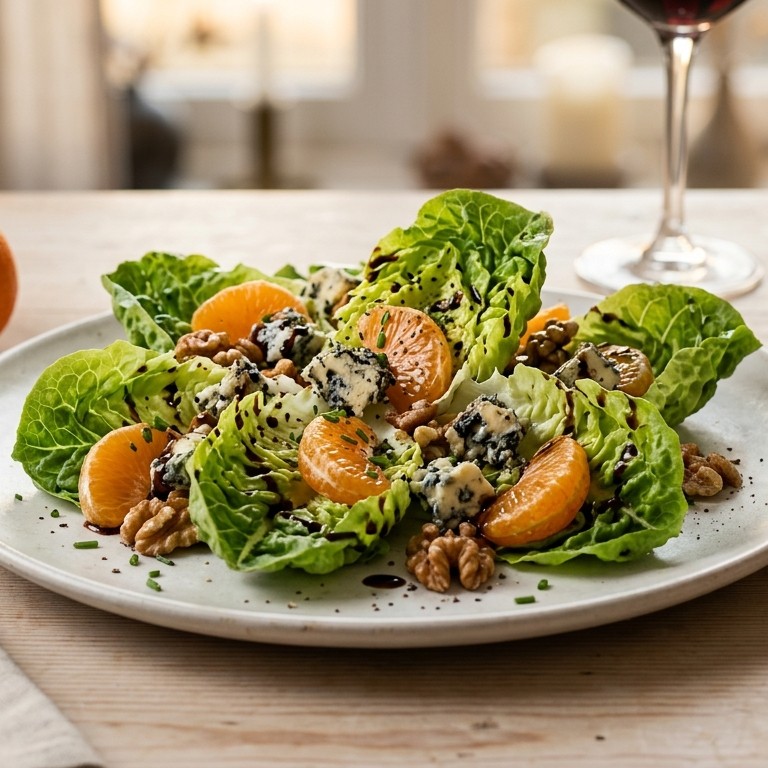 Salade met mandarijn en Stilton Port recept