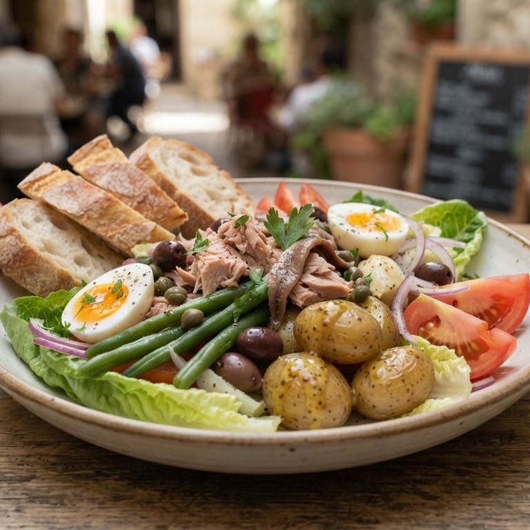 Salade Nicoise met stokbrood recept