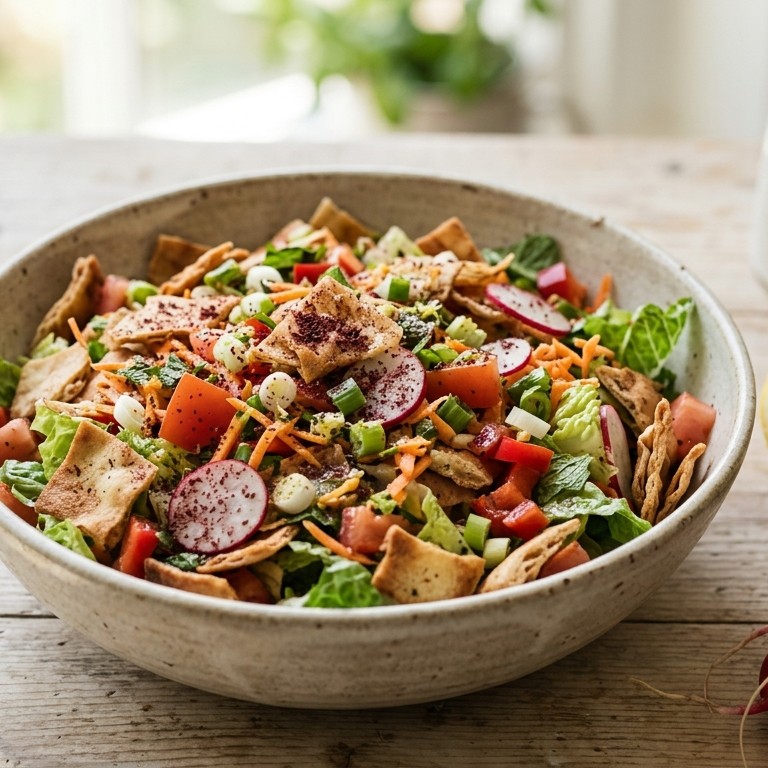 Salade van geroosterd brood met sumak recept