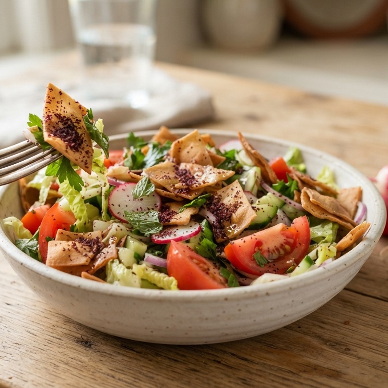 Salade van geroosterd brood met sumak recept
