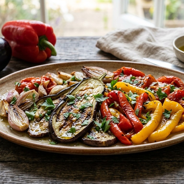 Salade van geroosterde groenten recept