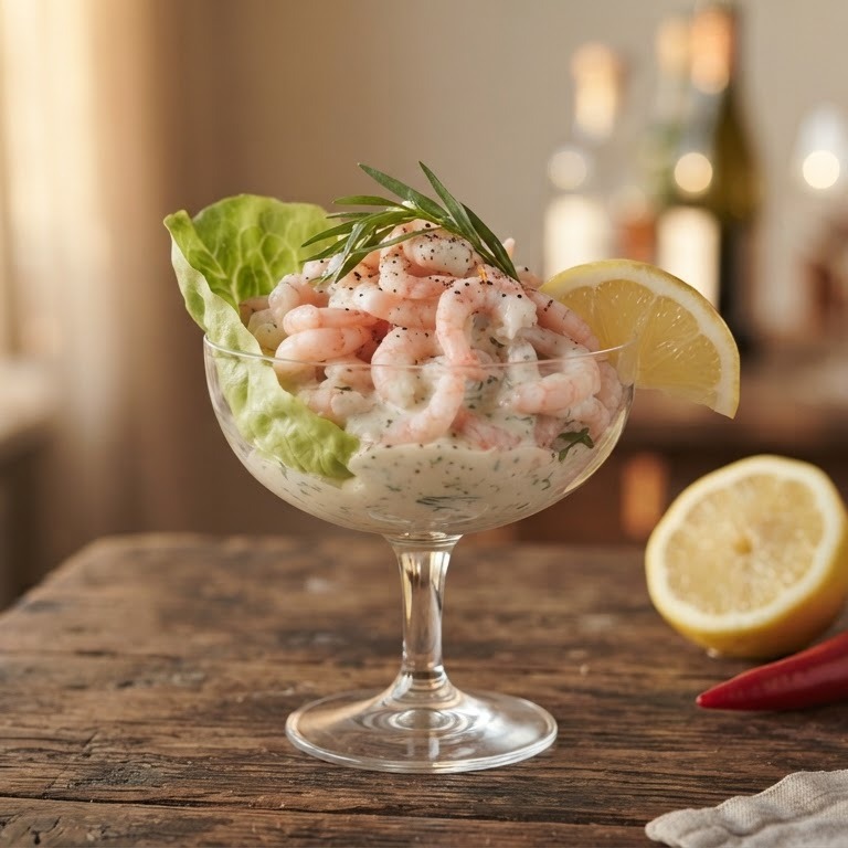 Salade van hollandse garnalen recept