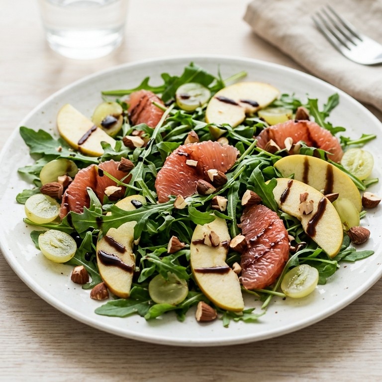 Salade van rucola en fruit recept