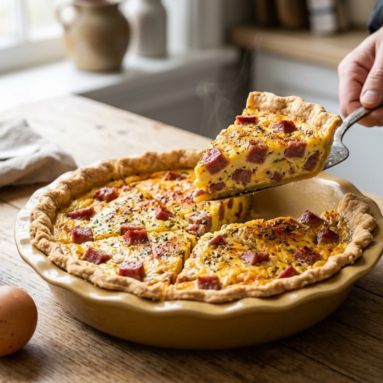 Salami Quiche recept