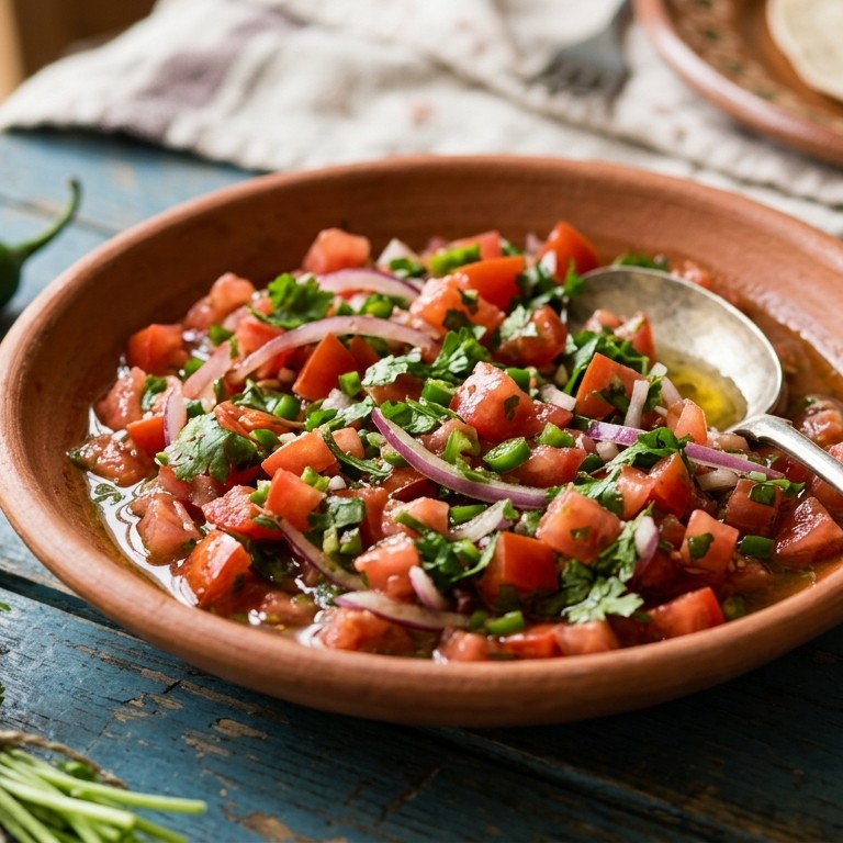Salsa van verse tomaten en rode ui recept
