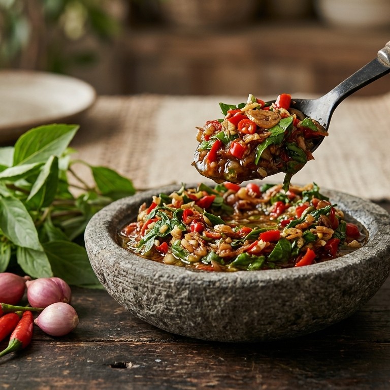 Sambal basilicum recept
