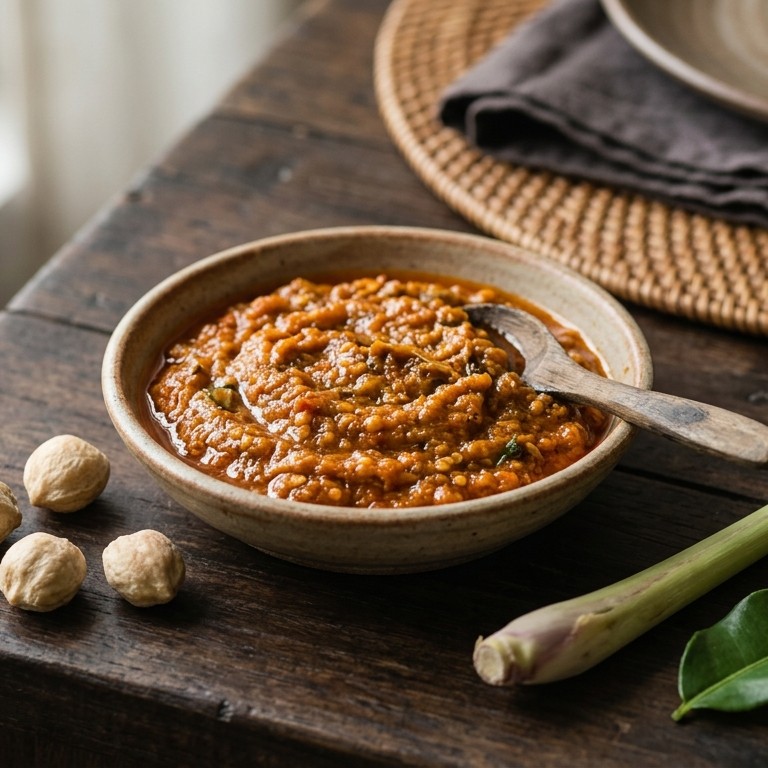 Sambal Budak (pittige sambal met kermirienootjes) recept