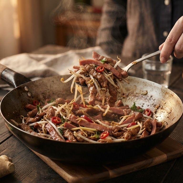 Sambal Goreng Babi dan Taugeh recept