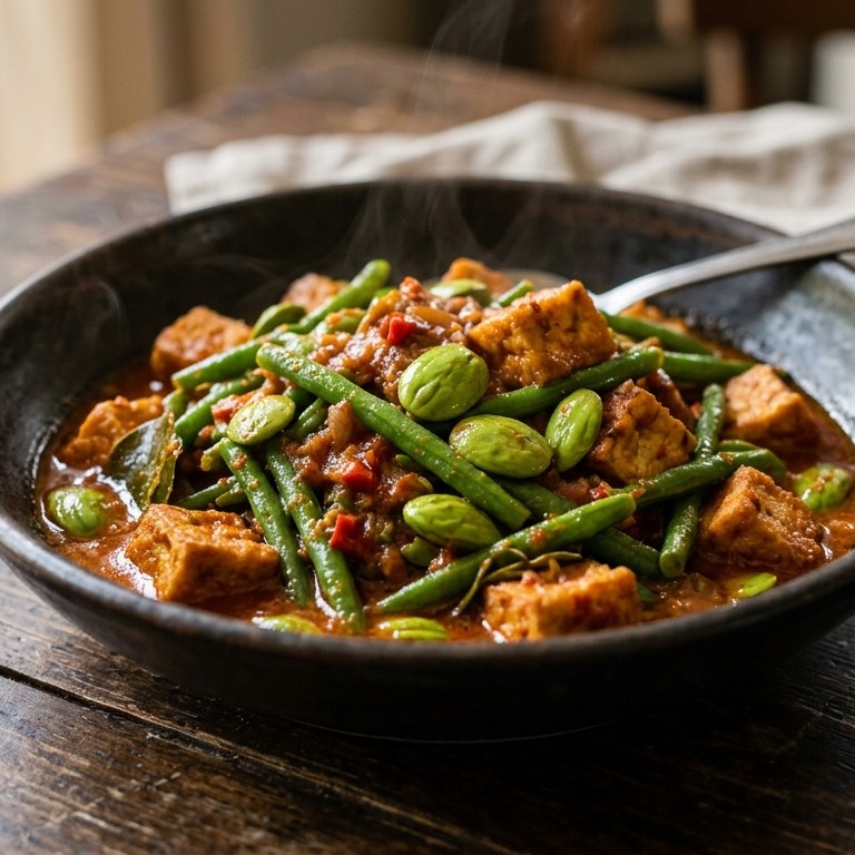 Sambal goreng boontjes-Tahoe recept
