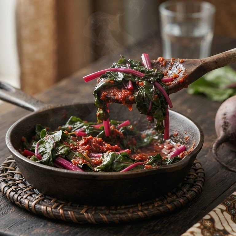 Sambal goreng daon Rode Biet recept