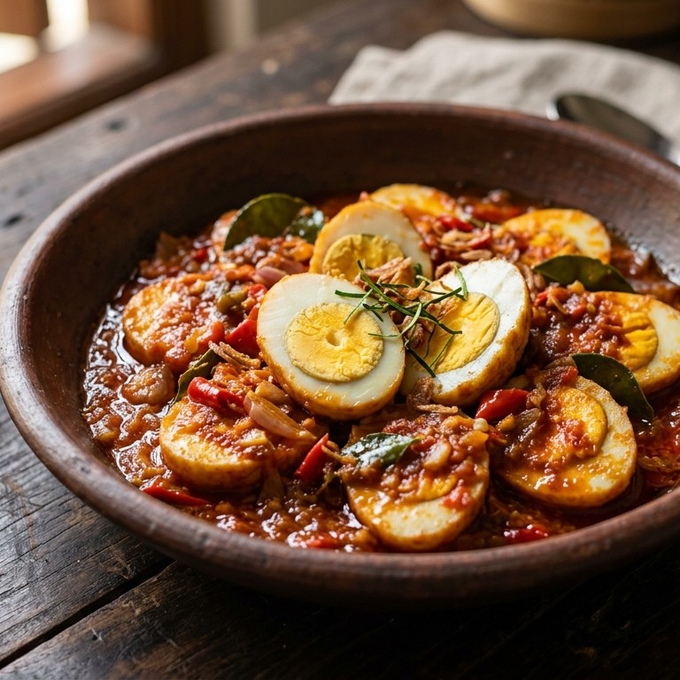 Sambal goreng eieren recept