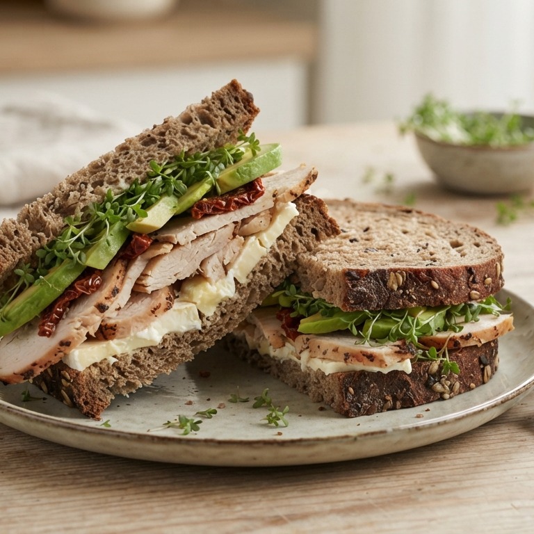 Sandwich gerookte kip recept