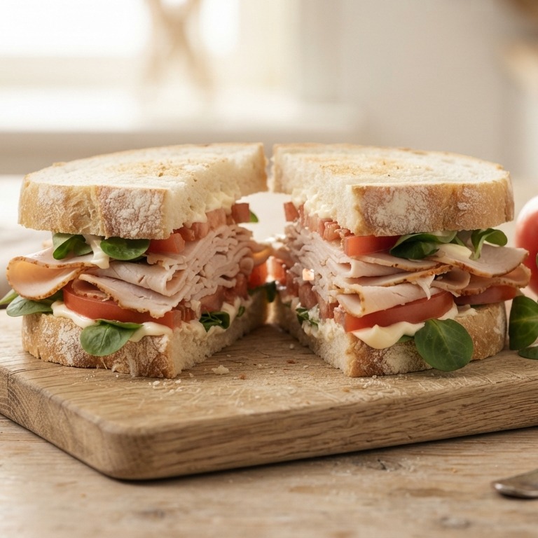Sandwich met kalkoenfilet recept