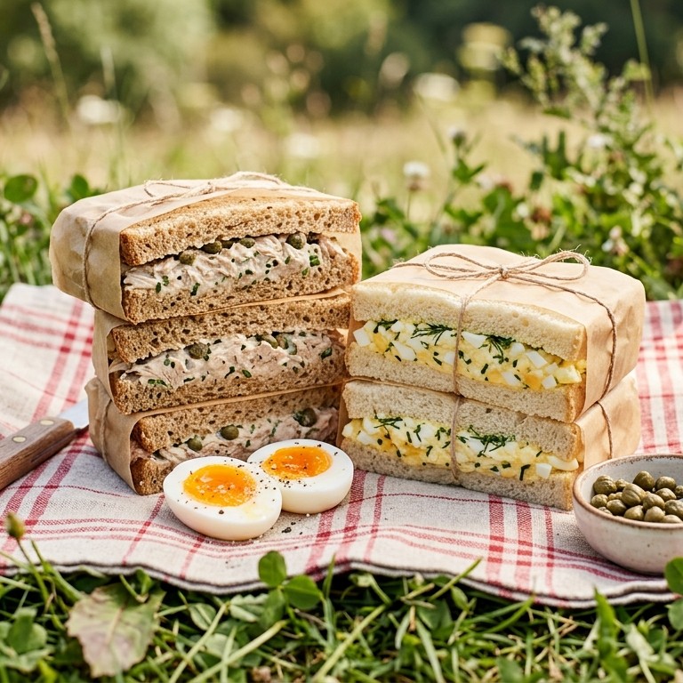 Sandwichduo's voor picknick recept