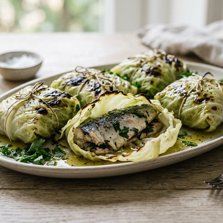 Sardientjes in wittekool bladeren recept