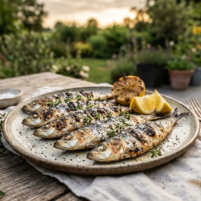 Sardines, geroosterd recept