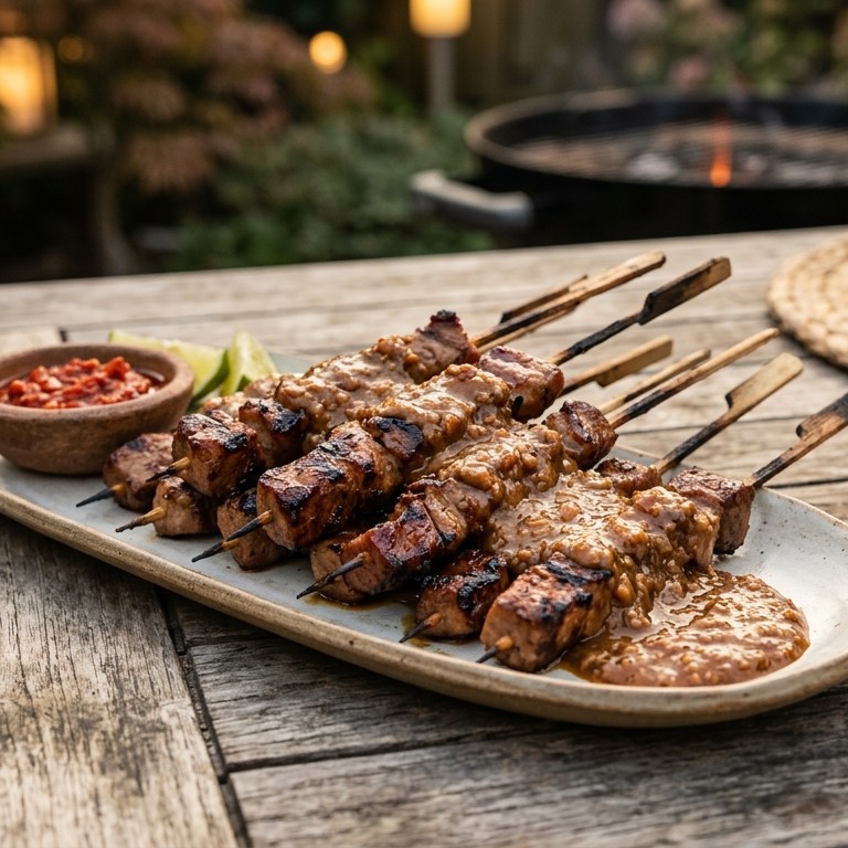 Saté babi recept