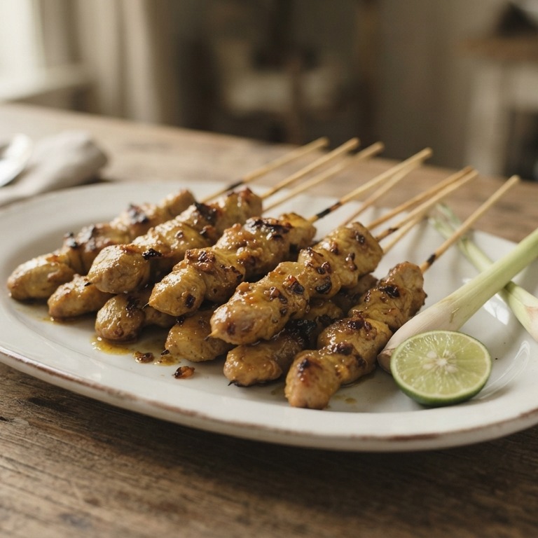 Saté babi madura (licht gekruide varkenshaas saté) recept