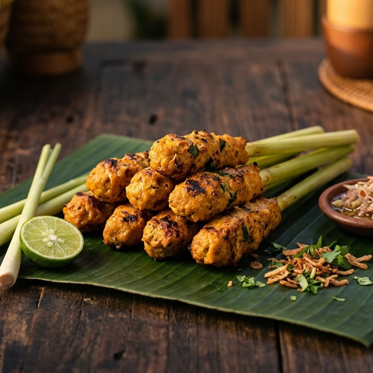 Saté lilit (Balinese vissaté) recept