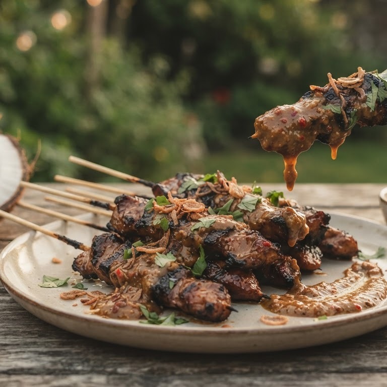 Sate Medura (sate van varkensvlees) recept