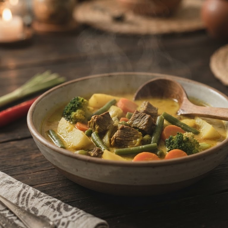 Sayur Kare (Javaanse  kerriegroentensoep recept
