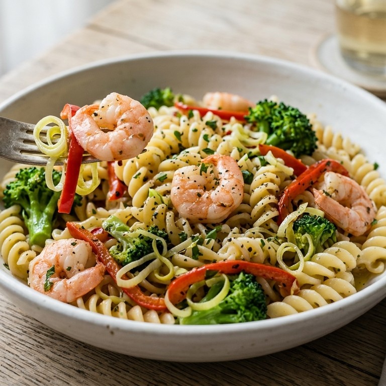 Scampi met pasta recept