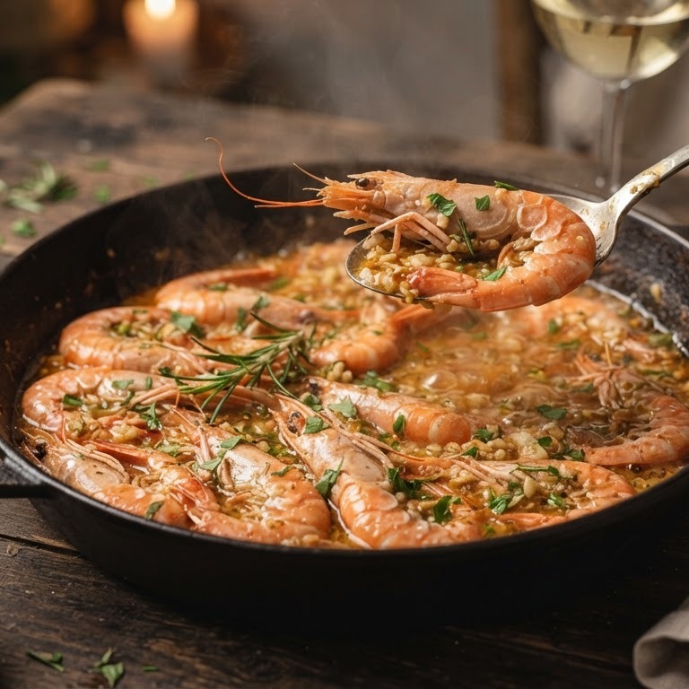 Scampi na Buzaru recept
