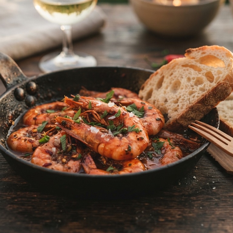 Scampi piri piri recept
