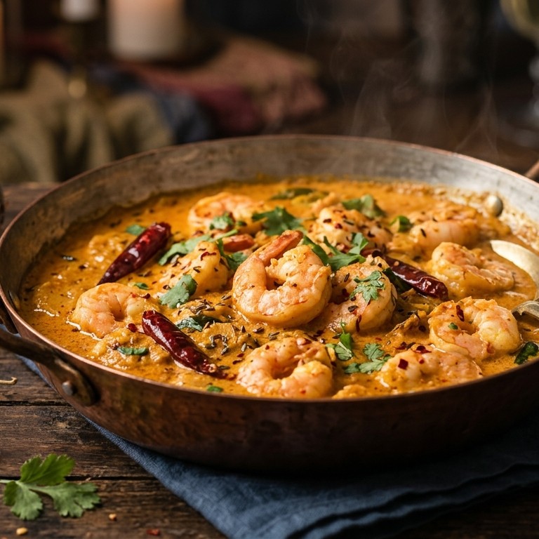 Scampi's in kokosnootsaus recept