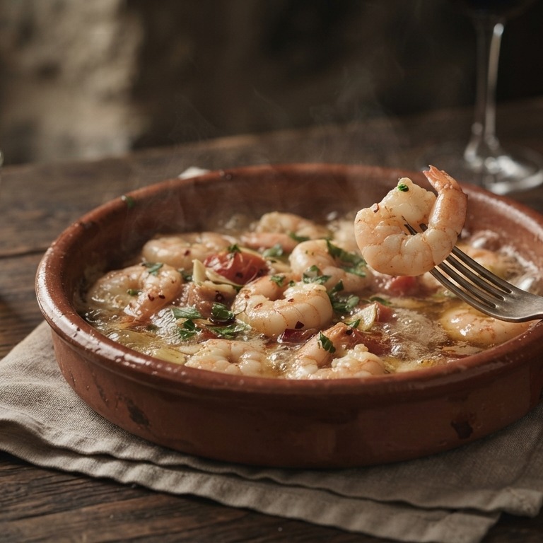 Scampi's op Spaanse wijze recept