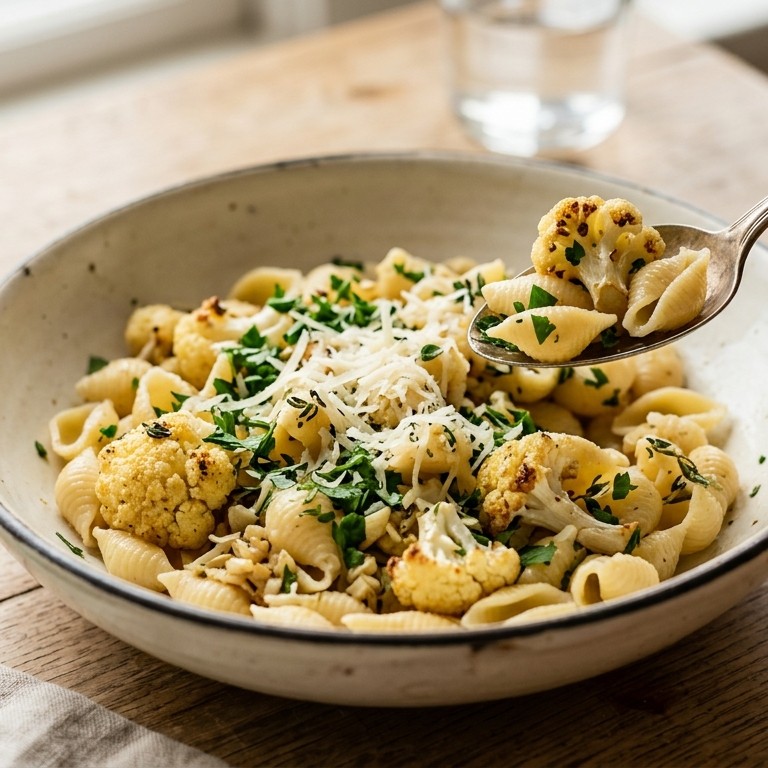 Schelpjespasta met knoflook recept