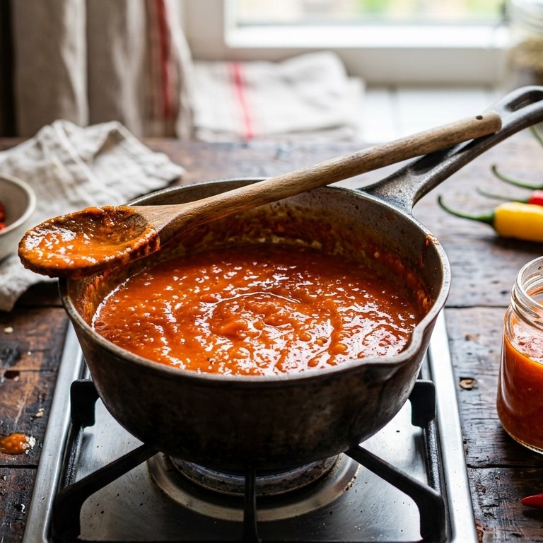 Scherpe saus recept