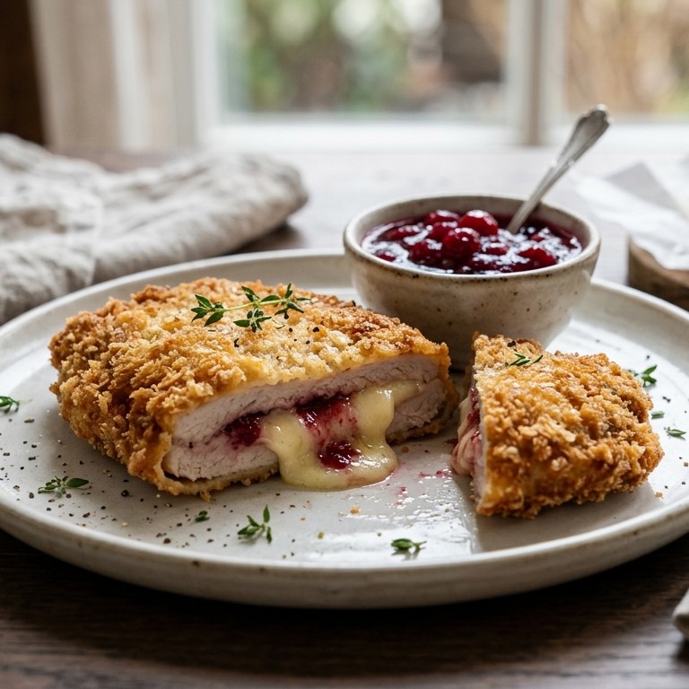 Schnitzel gevuld met camembert recept