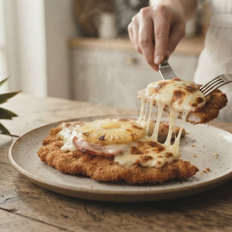 Schnitzel hawaii recept