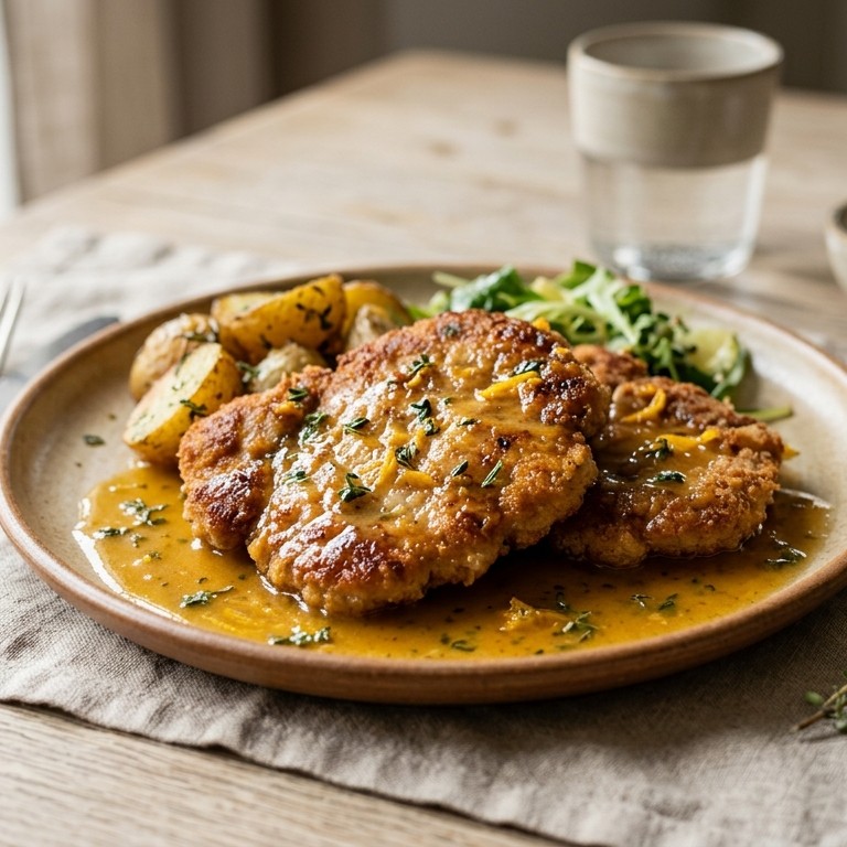 Schnitzel in citrussaus recept