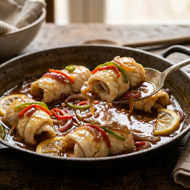 Scholfilet in zoetzure saus recept