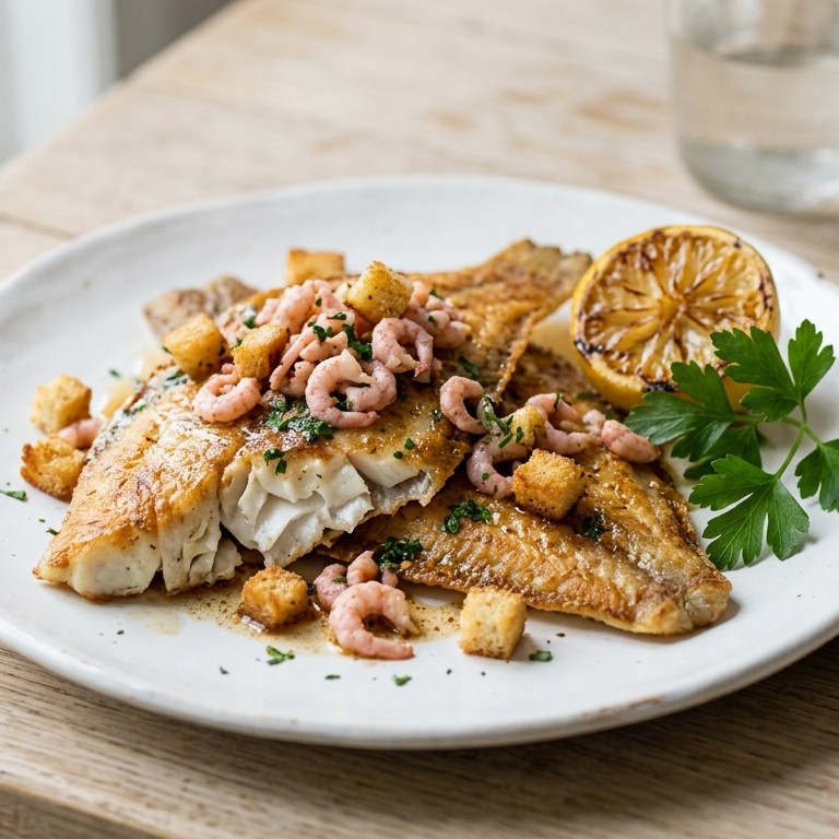 Scholfilets met Hollandse garnalen recept