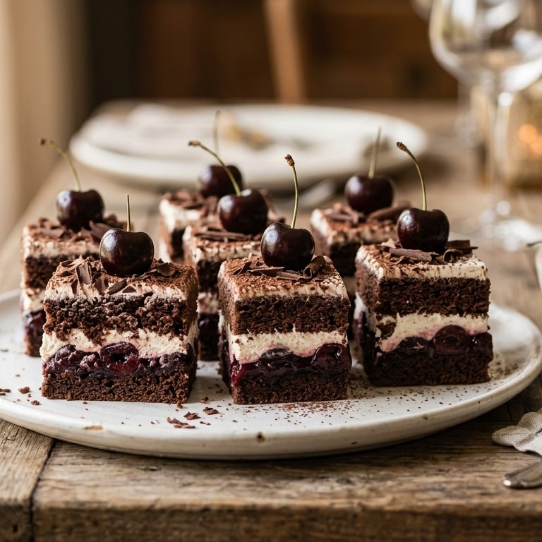 Schwarzwalder kersengebakjes recept
