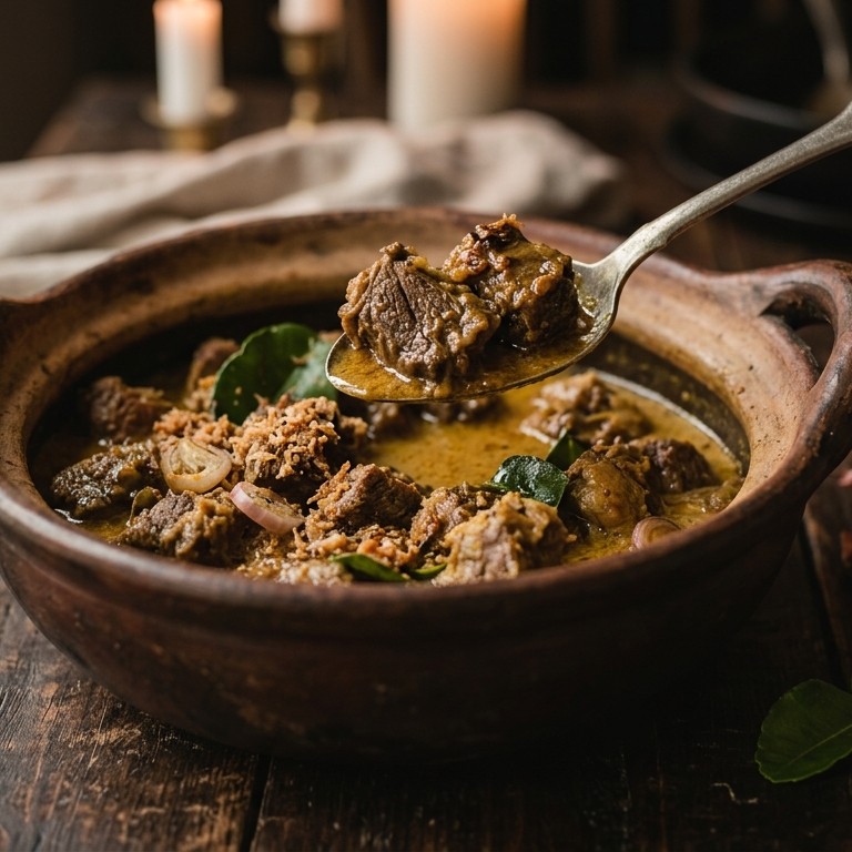 Semur daging (gestoofd gekruid lamsvlees) recept