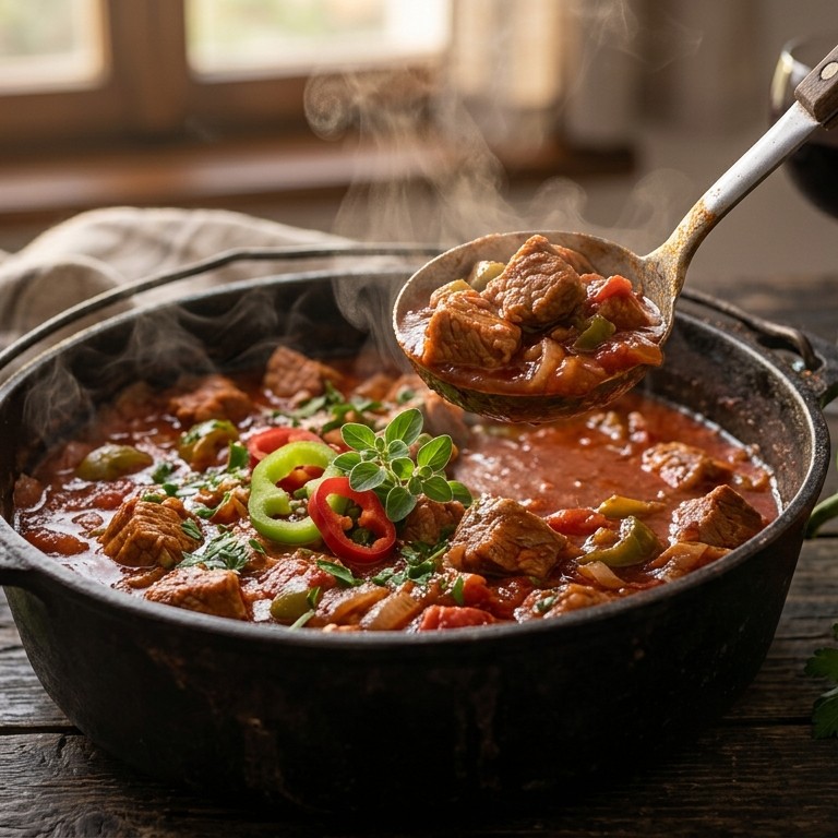 Sertesporkolt ( Varkensstoofschotel) recept